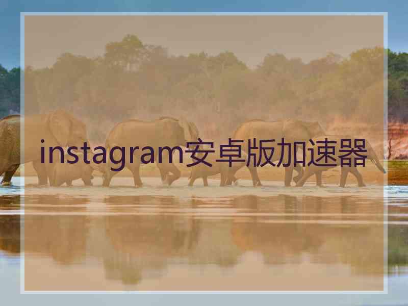instagram安卓版加速器