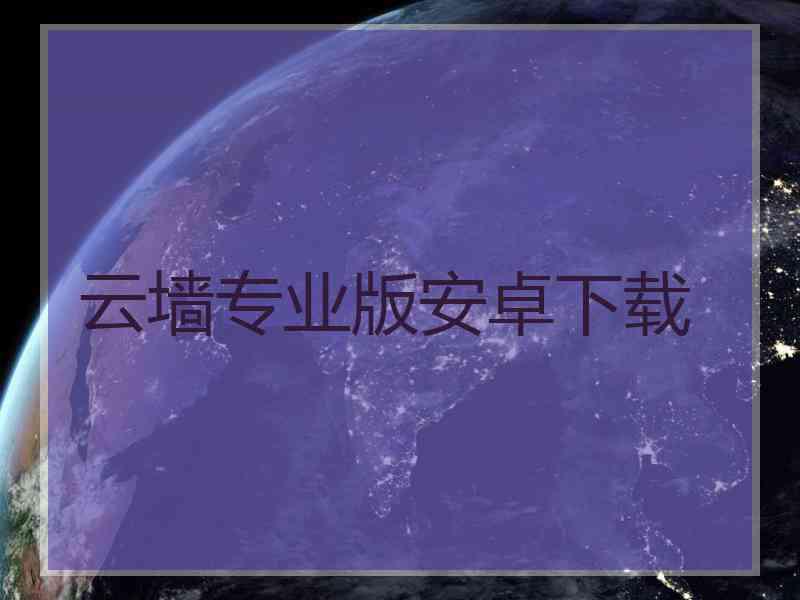 云墙专业版安卓下载