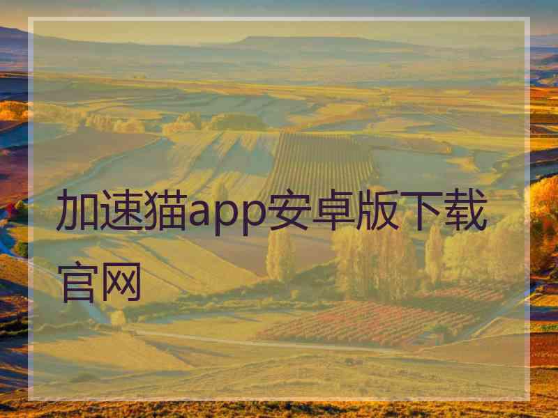 加速猫app安卓版下载官网