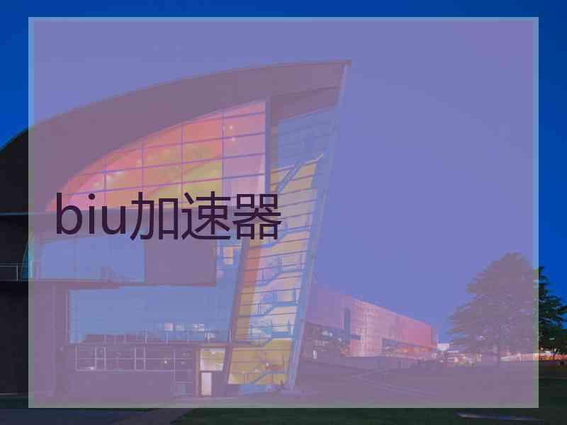 biu加速器