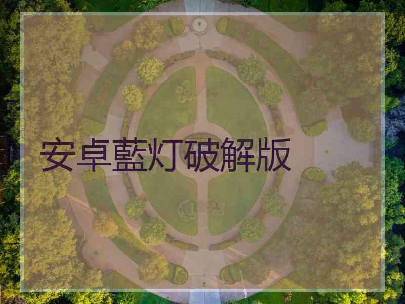 安卓藍灯破解版