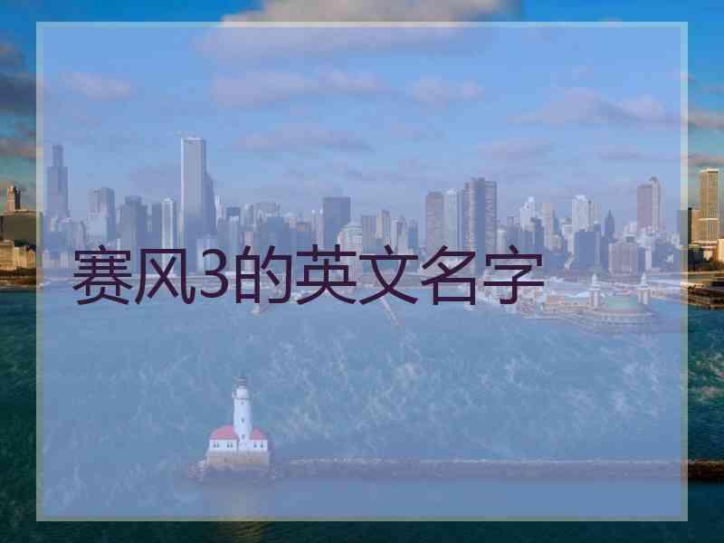 赛风3的英文名字