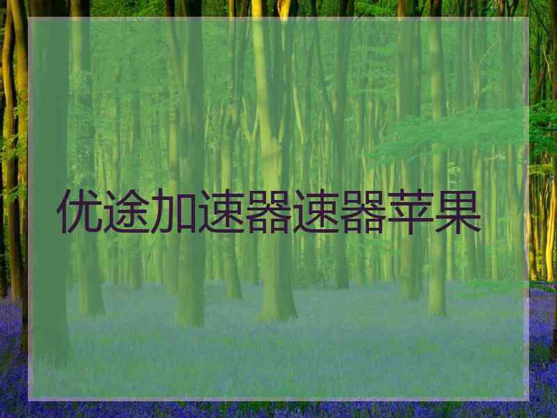 优途加速器速器苹果