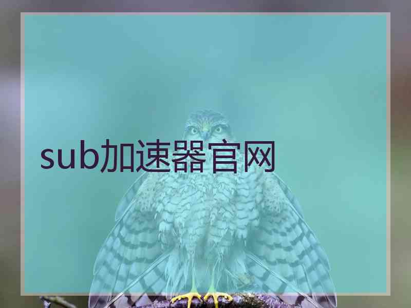 sub加速器官网