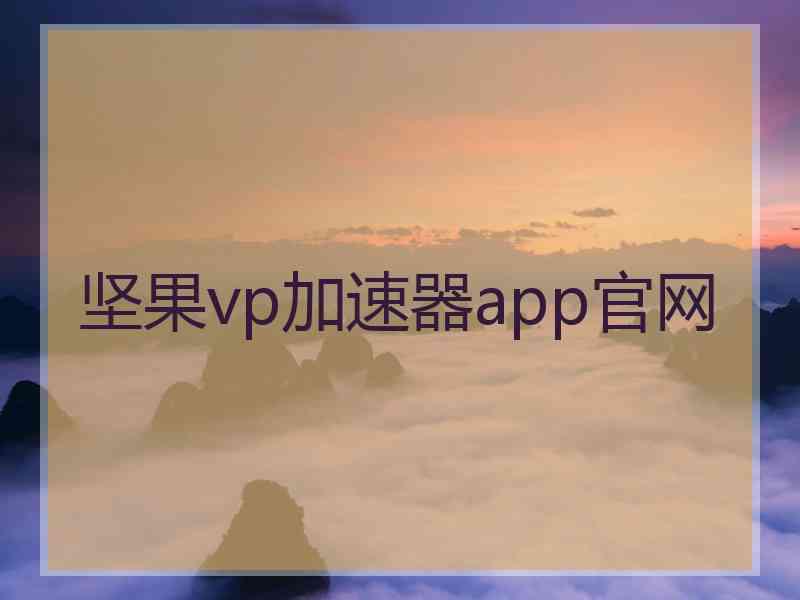 坚果vp加速器app官网