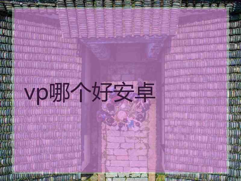 vp哪个好安卓