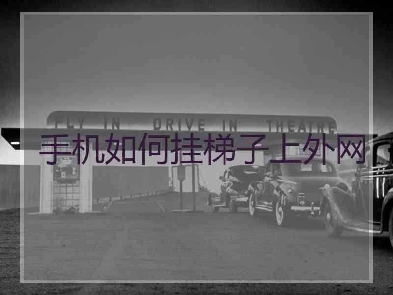 手机如何挂梯子上外网