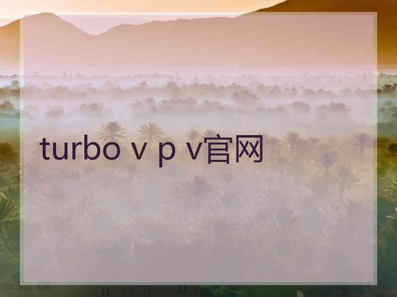 turbo v p v官网