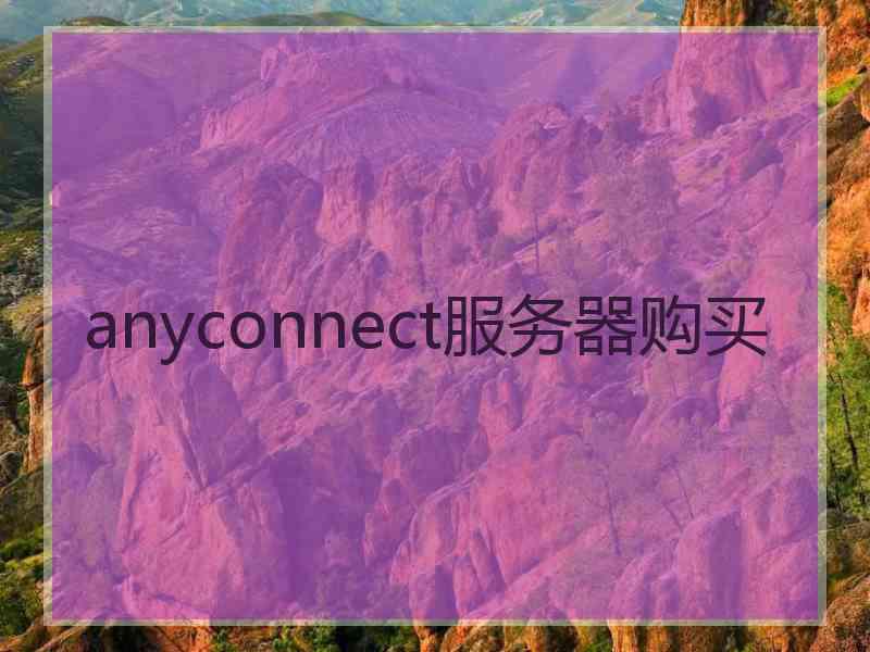 anyconnect服务器购买