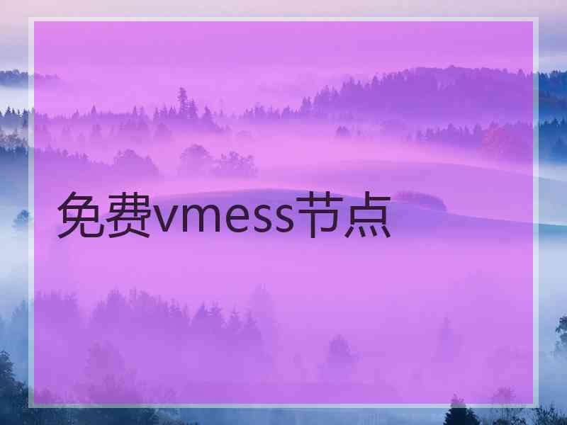 免费vmess节点