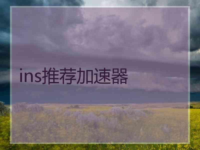ins推荐加速器