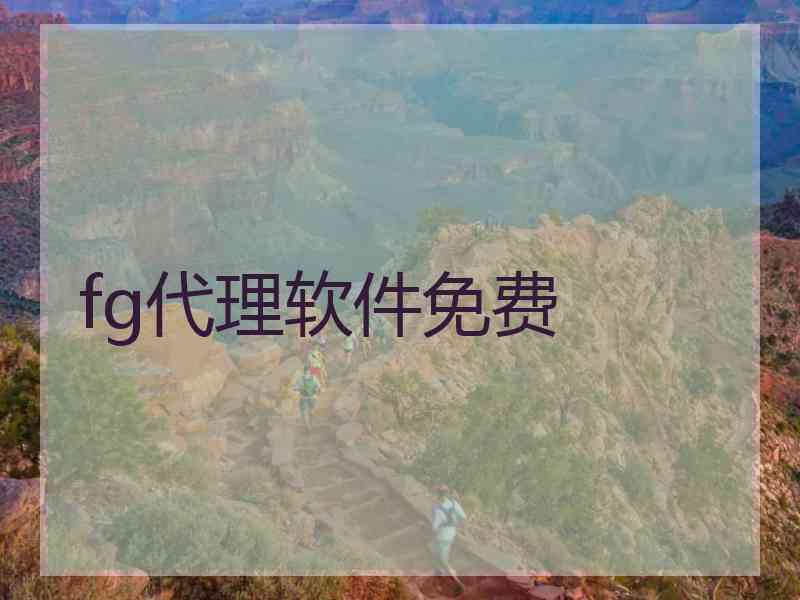 fg代理软件免费