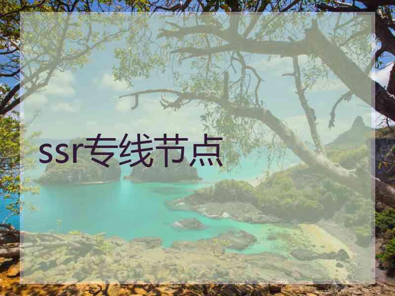 ssr专线节点