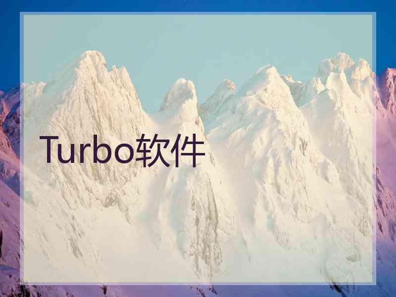 Turbo软件