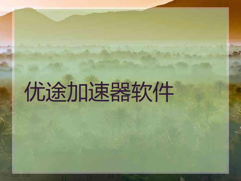 优途加速器软件