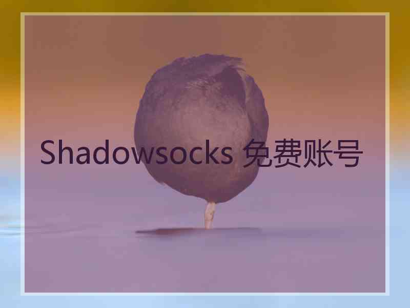 Shadowsocks 免费账号