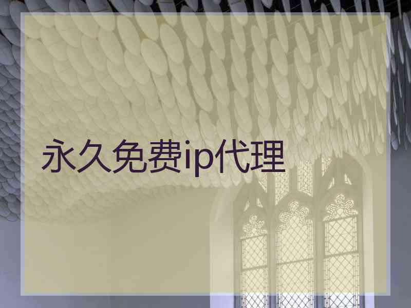 永久免费ip代理