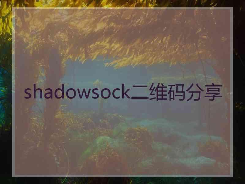 shadowsock二维码分享