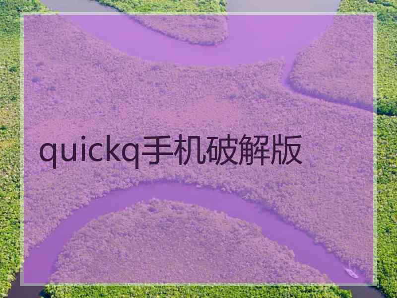 quickq手机破解版