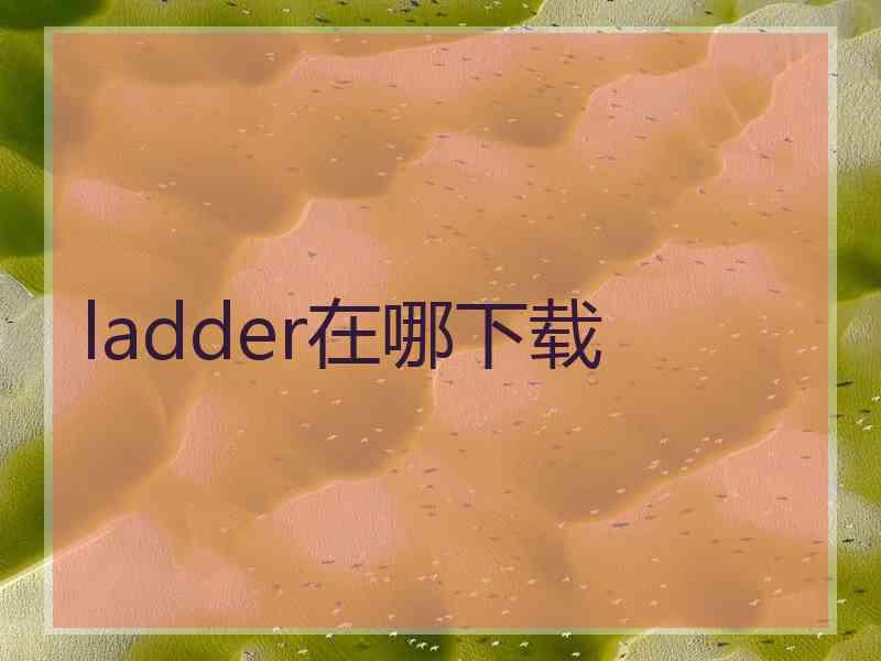 ladder在哪下载