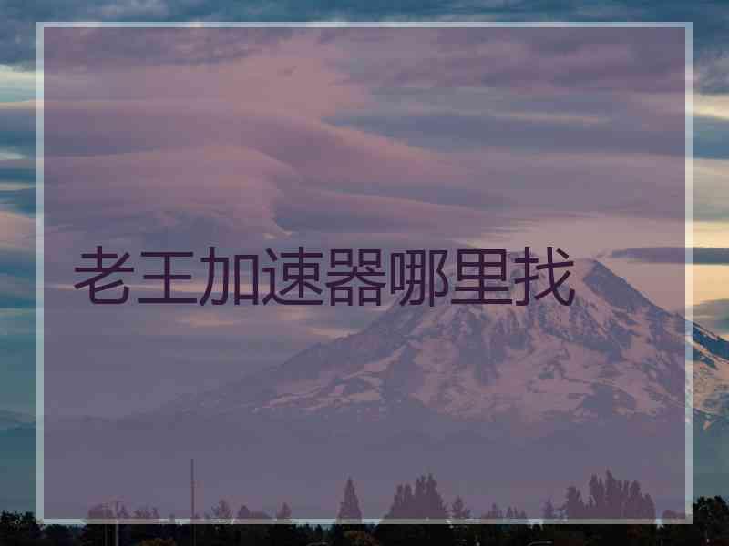 老王加速器哪里找