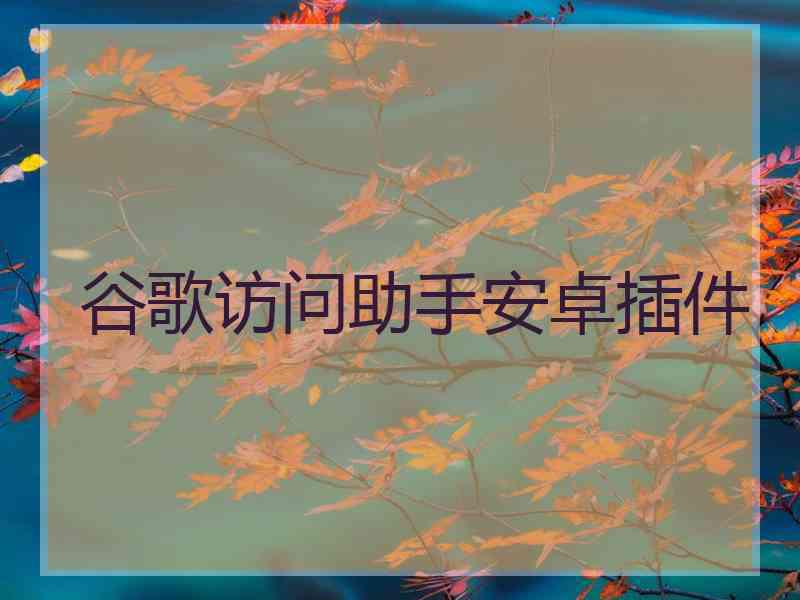 谷歌访问助手安卓插件
