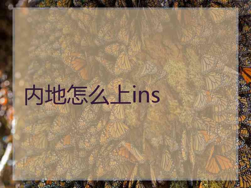 内地怎么上ins
