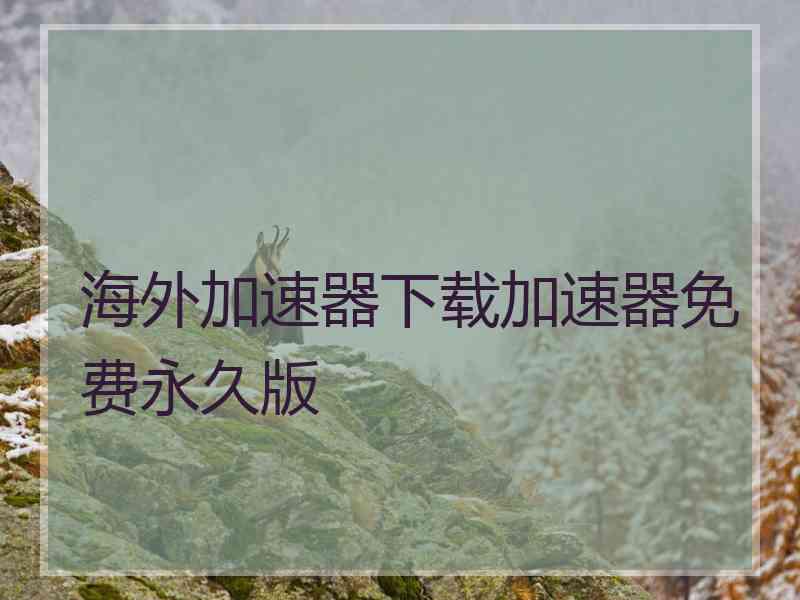 海外加速器下载加速器免费永久版