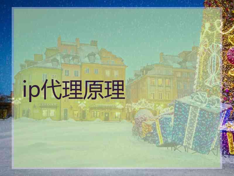 ip代理原理