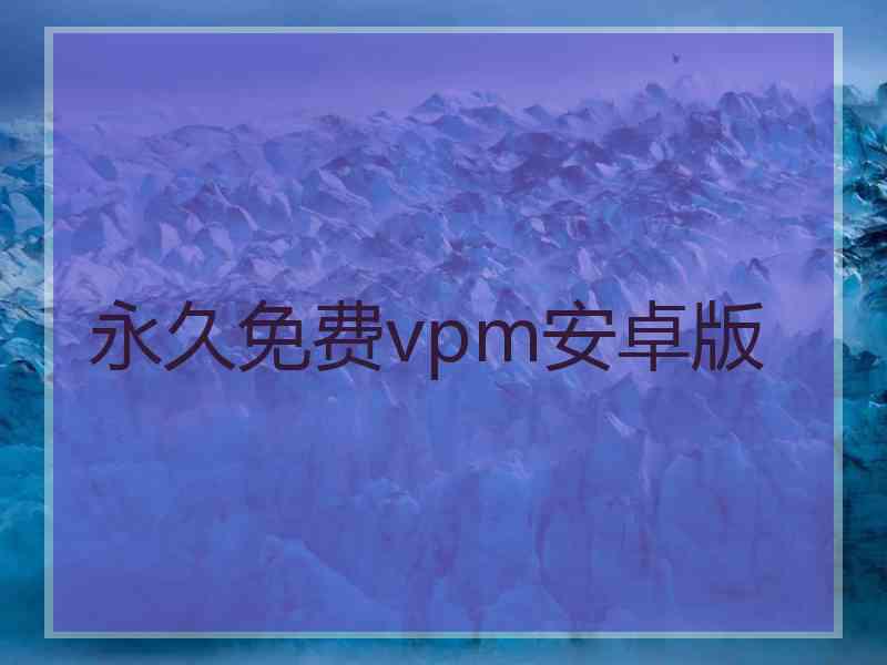 永久免费vpm安卓版