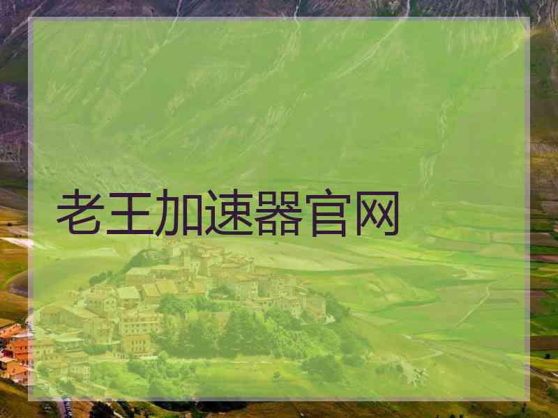 老王加速器官网