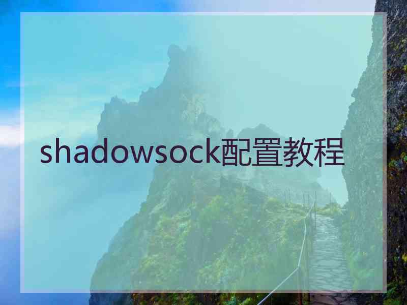 shadowsock配置教程