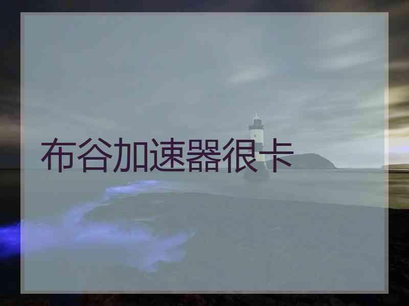 布谷加速器很卡
