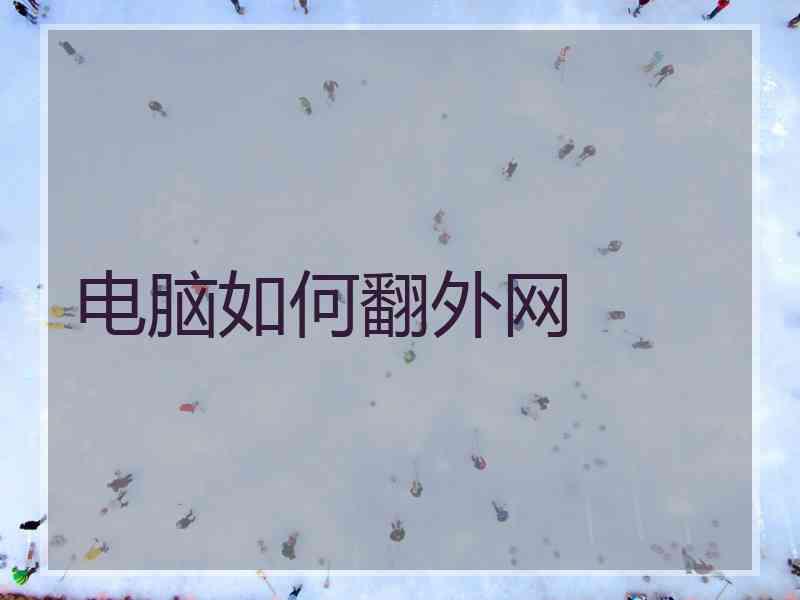 电脑如何翻外网