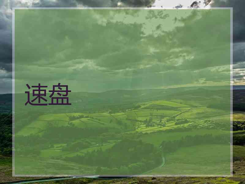 速盘