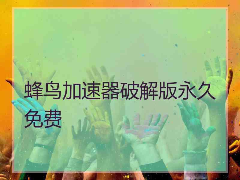 蜂鸟加速器破解版永久免费