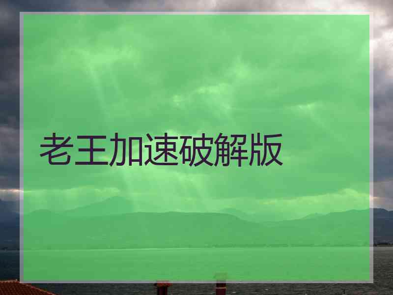 老王加速破解版