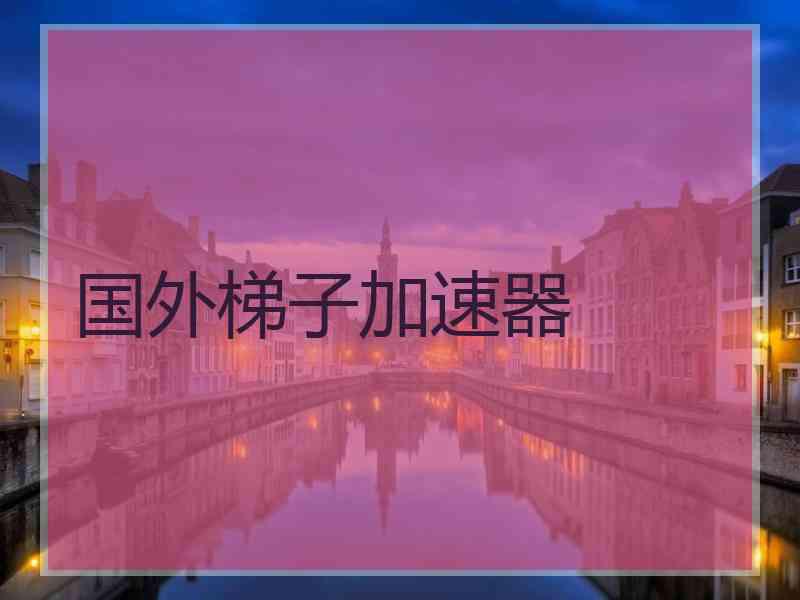 国外梯子加速器